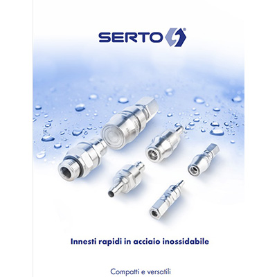 Brochure di gamma: Innesti rapidi in acciaio inossidabile compatti e versatili