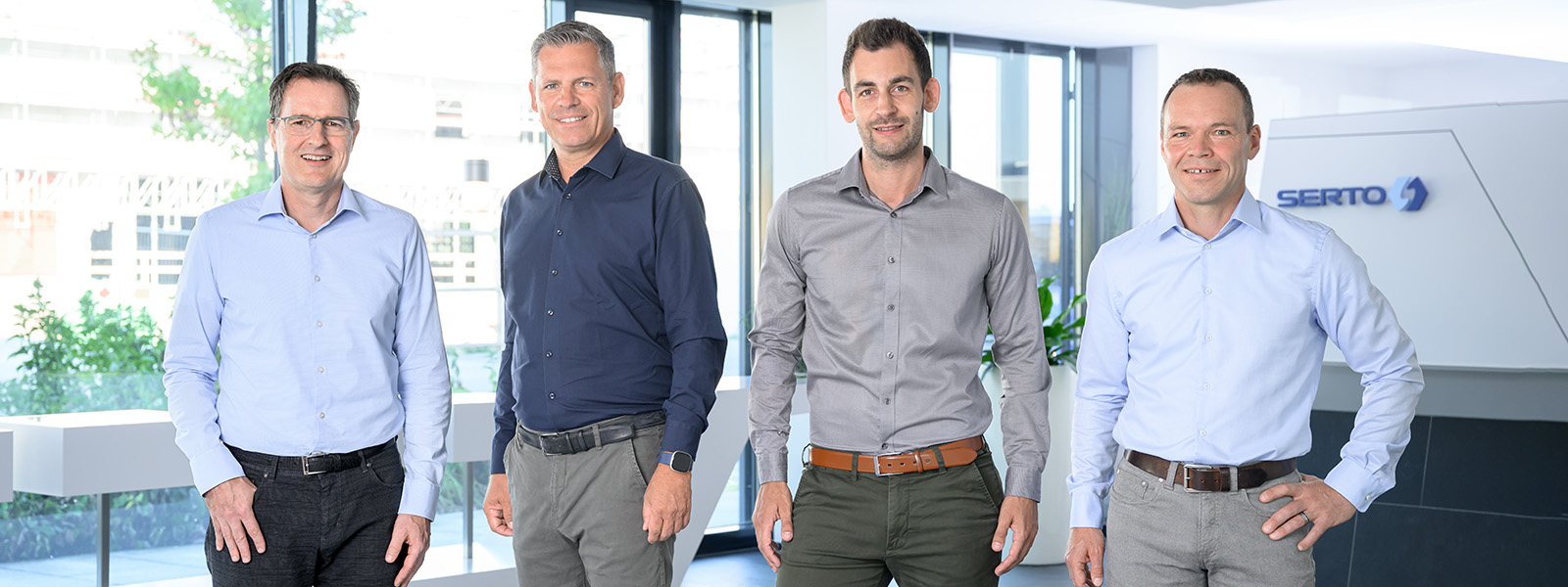 Kurt Bolliger (CFO), Andreas Mühlthaler (CEO), Frederik Hombach (COO), Norbert Kern (CTO)