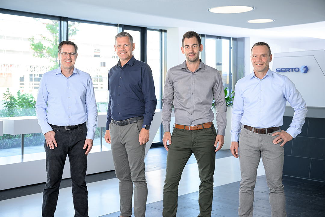 Kurt Bolliger (CFO), Andreas Mühlthaler (CEO), Frederik Hombach (COO), Norbert Kern (CTO)