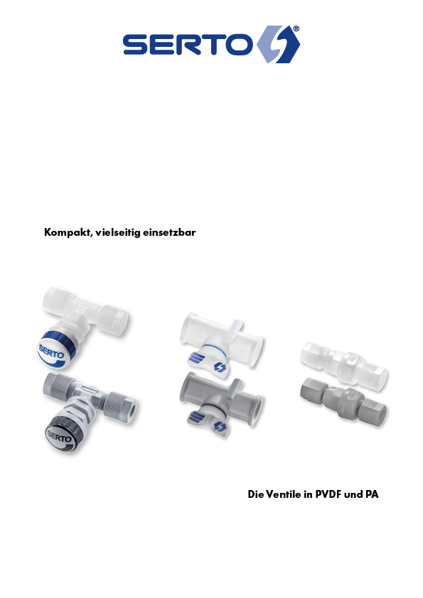 The valves in PVDF and PA