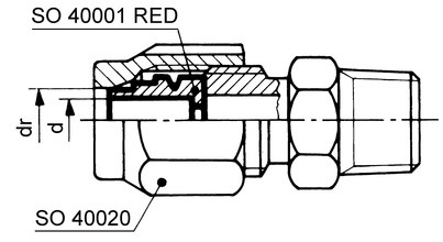 Reduction compression ferrule