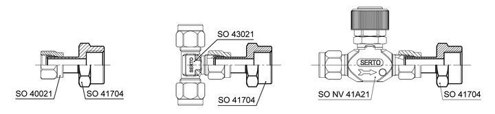 Adjustable female adaptor