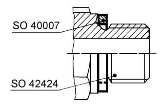 Male adaptor elbow union METR