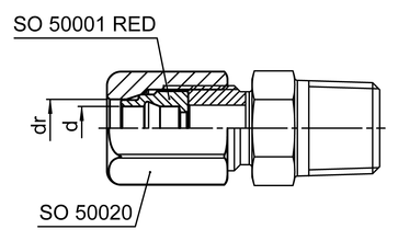 Reduction compression ferrule