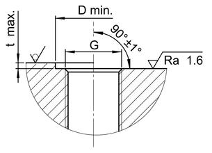 Raccordo diritto con filetto maschio